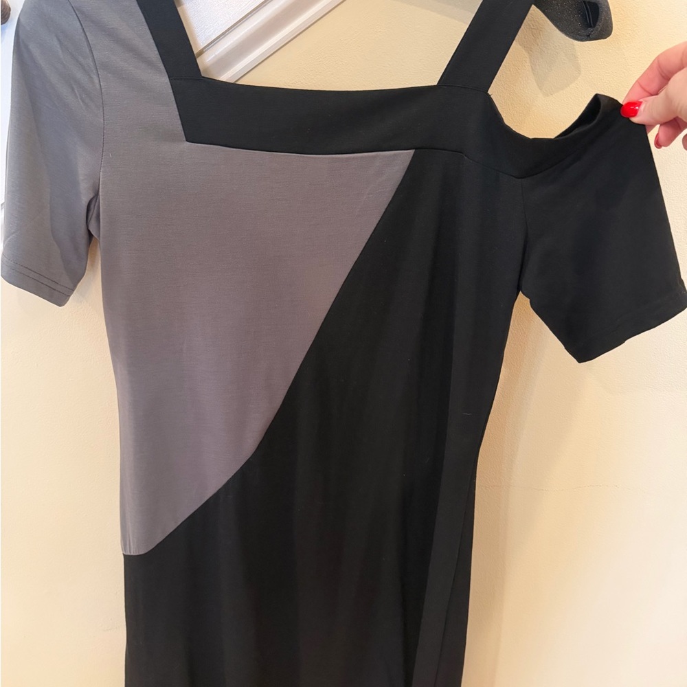 Stylish Black and Gray Women's Dress